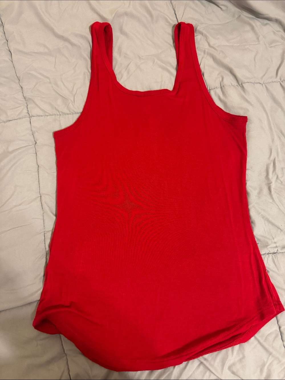 No Boundaries Red Double-Strap Tank with Ring Accents - Picture 5 of 6